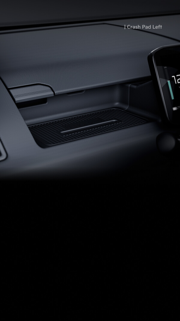 Detailansicht der AddGear-Montageeinheit im Kia PV5 Cargo.